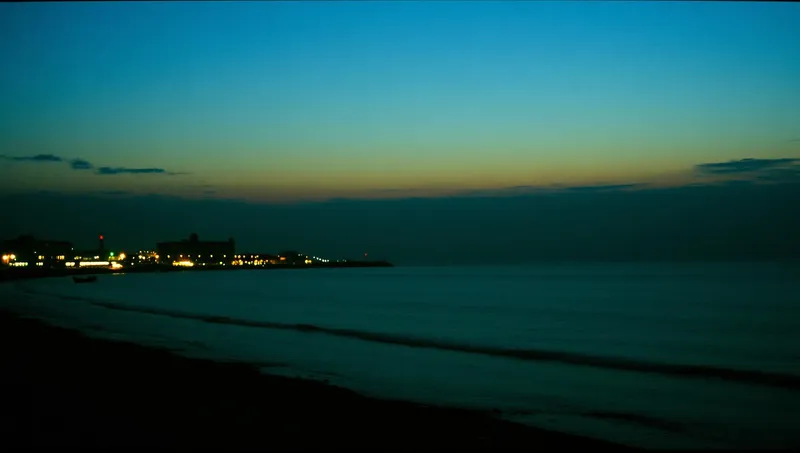 Riviera di Rimini al tramonto